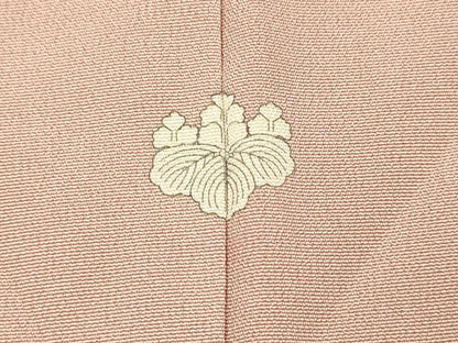 平和屋着物■豪華色留袖　扇面飛鶴花松文　金彩　正絹　逸品　DABL0095qp