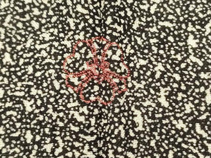 平和屋着物▽訪問着　紗　刺繍　短冊花文　たたき染め　正絹　逸品　DABL0162qp