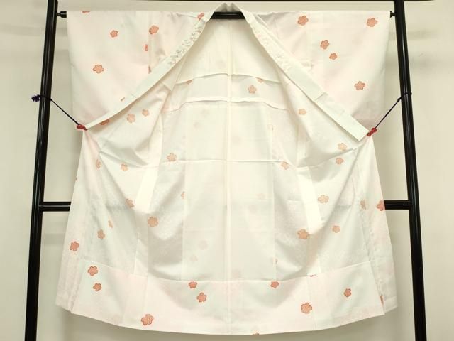 平和屋着物■長襦袢　無双仕立て　舞桜　鹿の子　暈し染め　半衿刺繍　洗える着物　DABL0528ya