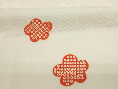 平和屋着物■長襦袢　無双仕立て　舞桜　鹿の子　暈し染め　半衿刺繍　洗える着物　DABL0528ya
