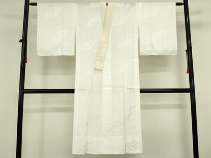 平和屋着物■長襦袢　無双仕立て　地紙花文　洗える着物　DABL0533ya