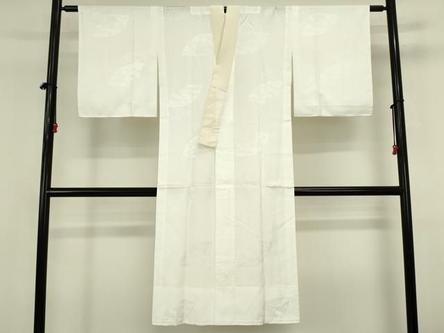 平和屋着物■長襦袢　無双仕立て　地紙花文　洗える着物　DABL0533ya