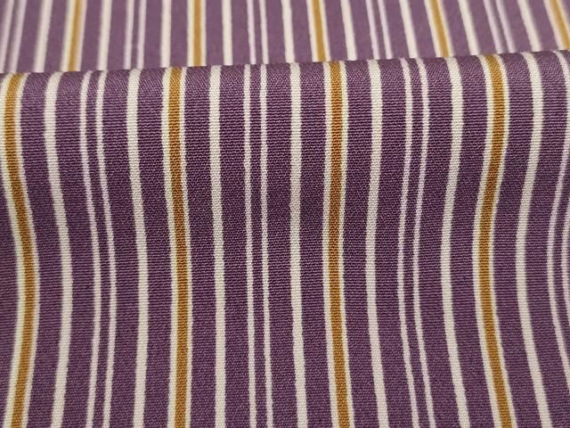 平和屋着物■上質な小紋　間道　正絹　逸品　DABL0535ya