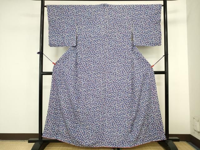 平和屋着物■上質な小紋　小花尽くし　正絹　逸品　未使用　DABL0536ya