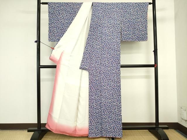 平和屋着物■上質な小紋　小花尽くし　正絹　逸品　未使用　DABL0536ya