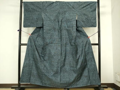平和屋着物■本場大島紬　9マルキ　風景文　正絹　逸品　未使用　DABL0544ya