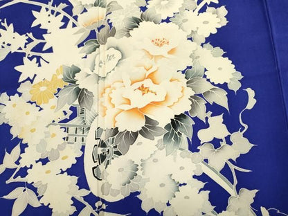 平和屋着物■豪華振袖　花車文　正絹　逸品　DABL0545ya