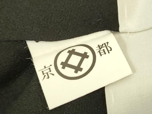 平和屋着物■豪華黒留袖　作家物　駒刺繍　扇面鳳凰花文　暈し染め　金彩　正絹　逸品　DABL0547ya