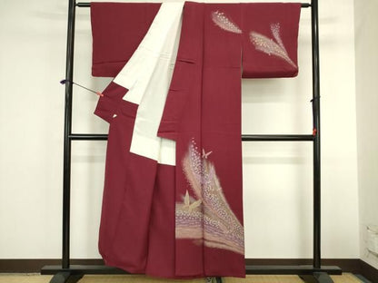 平和屋着物■訪問着　舞蝶花文　鈴乃屋扱い　正絹　逸品　DABL0560ya