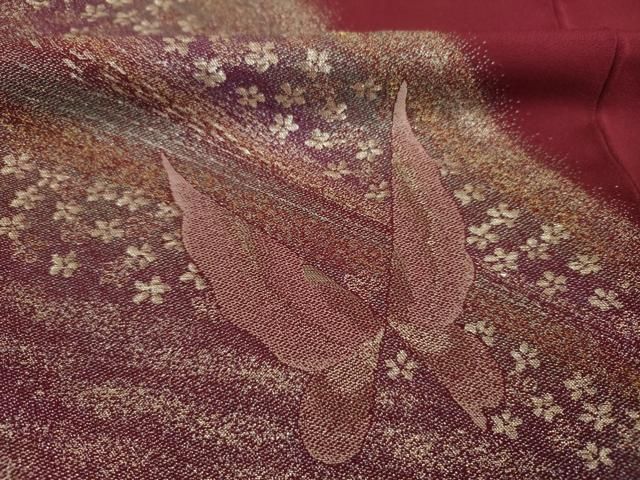 平和屋着物■訪問着　舞蝶花文　鈴乃屋扱い　正絹　逸品　DABL0560ya
