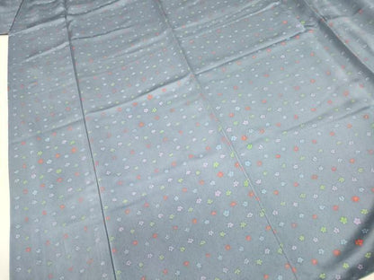 平和屋着物■上質な小紋　小花尽くし　正絹　逸品　DABL0639ya