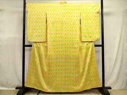 平和屋着物■上質な小紋　抽象文様　正絹　逸品　DABL0652ya