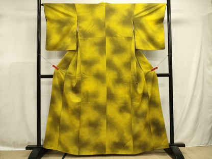 平和屋着物■上質な小紋　地紋起こし　霞文　暈し染め　正絹　逸品　DABL0654ya