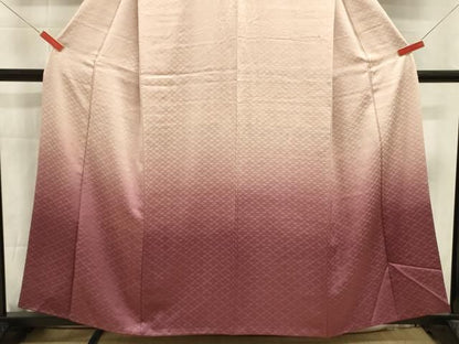 平和屋着物■訪問着　霞文　暈し染め　鈴乃屋扱い　正絹　逸品　DABL0659ya