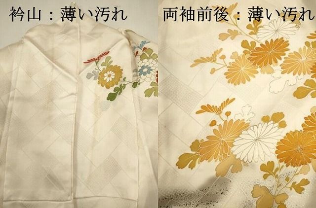 平和屋着物■豪華振袖　駒刺繍　草花文　金銀彩　正絹　逸品　DABL0669ya