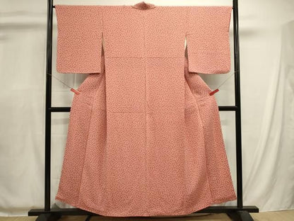 平和屋着物■江戸小紋　銀杏尽くし　鬼しぼ縮緬　正絹　逸品　DABL0673ya