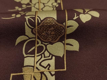 平和屋着物■訪問着　竹屋町刺繍　短冊花文　金彩　正絹　逸品　未使用　DABL0684ya