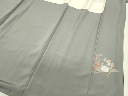 平和屋着物■訪問着　源氏車花文　暈し染め　金彩　正絹　逸品　DABL0695ya