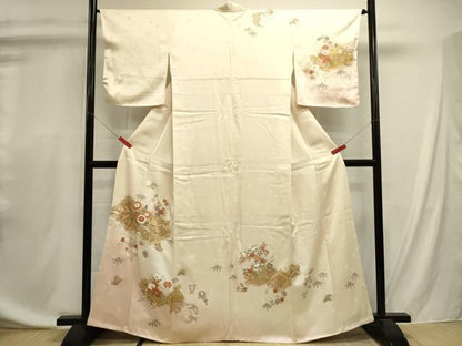 平和屋着物■訪問着　花蝶文　金彩　正絹　逸品　DABL0708ya