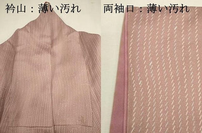 平和屋着物■上質な小紋　変わり間道　金彩　正絹　逸品　DABL0710ya