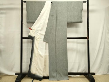 平和屋着物■上質な小紋　小花尽くし　正絹　逸品　DABL0711ya