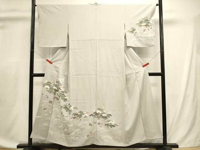 平和屋着物■訪問着　花松文　金彩　正絹　逸品　未使用　DABL0715ya