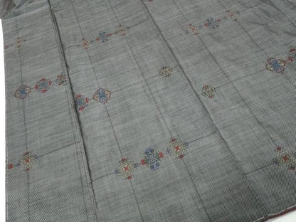 平和屋着物●本場大島紬　9マルキ　抽象文様　正絹　逸品　未使用　DABL1010ud