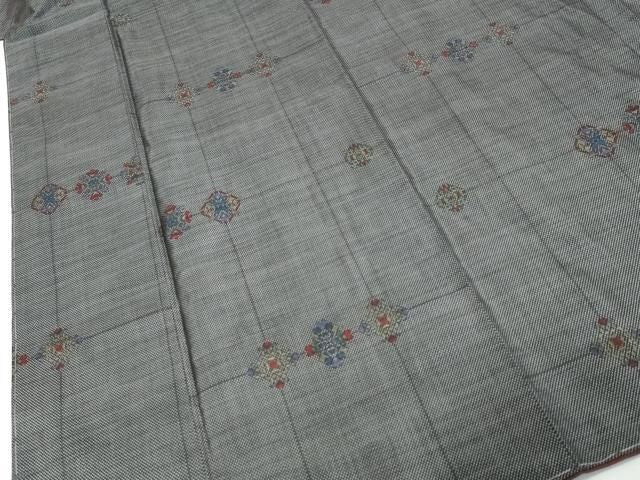 平和屋着物●本場大島紬　9マルキ　抽象文様　正絹　逸品　未使用　DABL1010ud