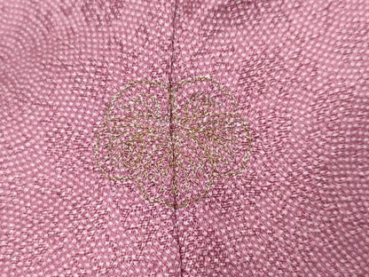 平和屋着物●江戸小紋　花唐草地紋　鮫小紋柄　正絹　逸品　DABL1013ud