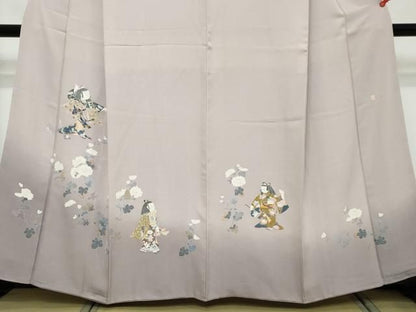 平和屋着物●訪問着　友禅　作家物　童子遊び　暈し染め　正絹　逸品　DABL1016ud
