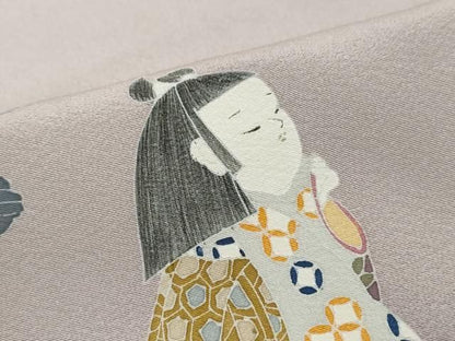 平和屋着物●訪問着　友禅　作家物　童子遊び　暈し染め　正絹　逸品　DABL1016ud