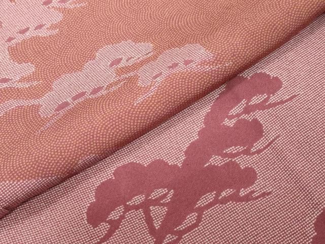 平和屋着物●江戸小紋　訪問着　作家物　枝松文　正絹　逸品　DABL1021ud