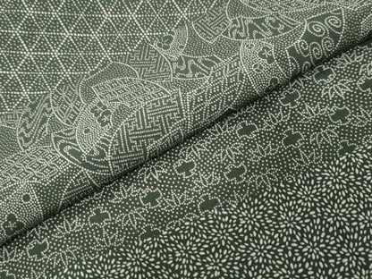 平和屋着物●小森谷輝二　江戸小紋　百柄　横段吉祥文　正絹　逸品　未使用　DABL1026ud