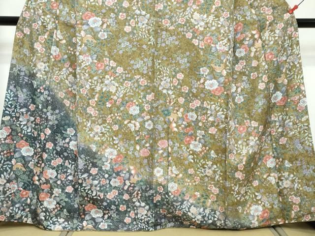 平和屋着物●訪問着　辻が花　暈し染め　正絹　逸品　DABL1027ud