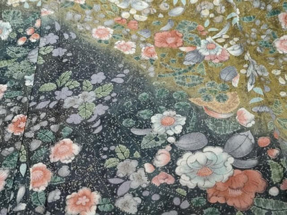 平和屋着物●訪問着　辻が花　暈し染め　正絹　逸品　DABL1027ud