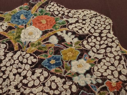 平和屋着物●訪問着　辻が花　正絹　逸品　DABL1028ud