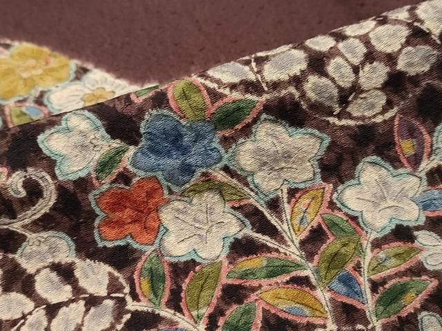 平和屋着物●訪問着　辻が花　正絹　逸品　DABL1028ud