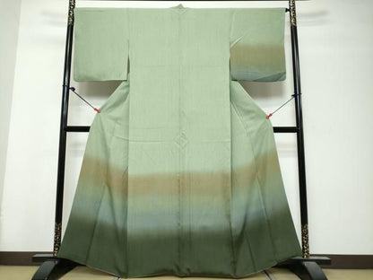 平和屋着物●訪問着　霞文　暈し染め　正絹　逸品　DABL1030ud