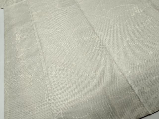 平和屋着物●本塩沢　110亀甲　草花文　正絹　逸品　DABL1038ud