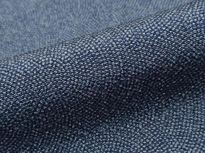 平和屋着物●江戸小紋　作家物　鮫小紋柄　鬼しぼ縮緬　正絹　逸品　DABL1044ud
