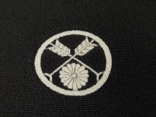 平和屋着物●豪華黒留袖　駒刺繍　宝尽くし飛鶴花文　金彩　正絹　逸品　DABL1047ud