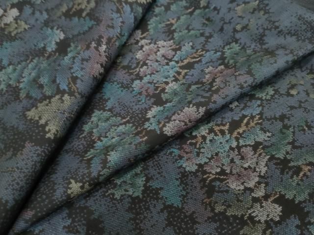 平和屋着物●本場大島紬　9マルキ　樹林文　正絹　逸品　DABL1051ud