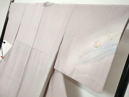 平和屋着物●日本画家　濡れ描き友禅作家　高橋峰陵　訪問着　手書き　童子遊び　暈し染め　さが美扱い　正絹　逸品　DABL1053ud