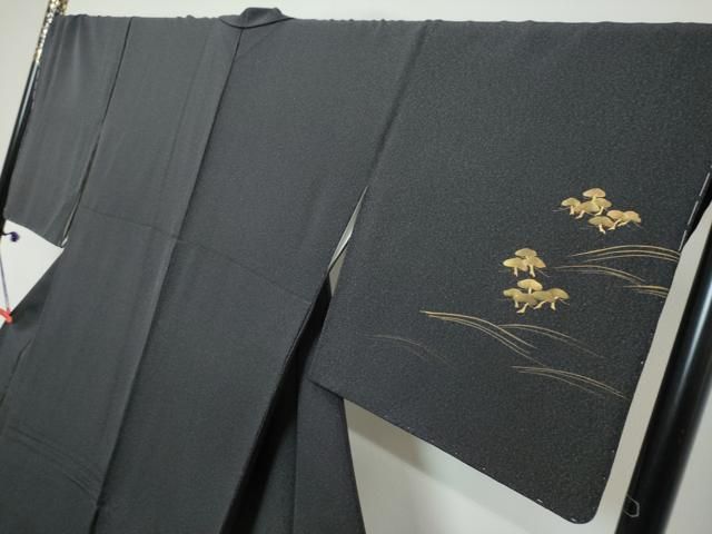 平和屋着物●訪問着　刺繍　流水花文　正絹　逸品　未使用　DABL1055ud