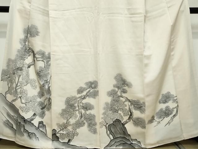 平和屋着物●訪問着　枝松文　正絹　逸品　DABL1057ud