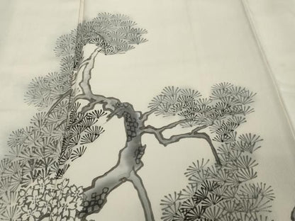 平和屋着物●訪問着　枝松文　正絹　逸品　DABL1057ud