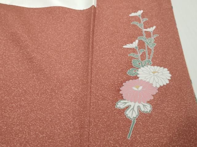 平和屋着物●訪問着　友禅　草花文　暈し染め　正絹　逸品　DABL1059ud