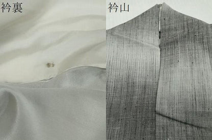 平和屋着物●上質な紬　霞文　正絹　逸品　DABL1061ud