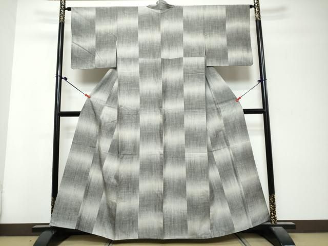 平和屋着物●上質な紬　霞文　正絹　逸品　DABL1061ud