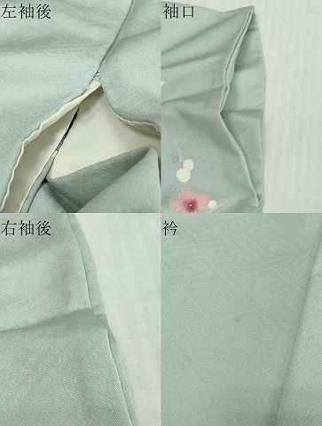 平和屋着物●訪問着　友禅　花鳥文　ロング丈　正絹　逸品　DABL1067ud